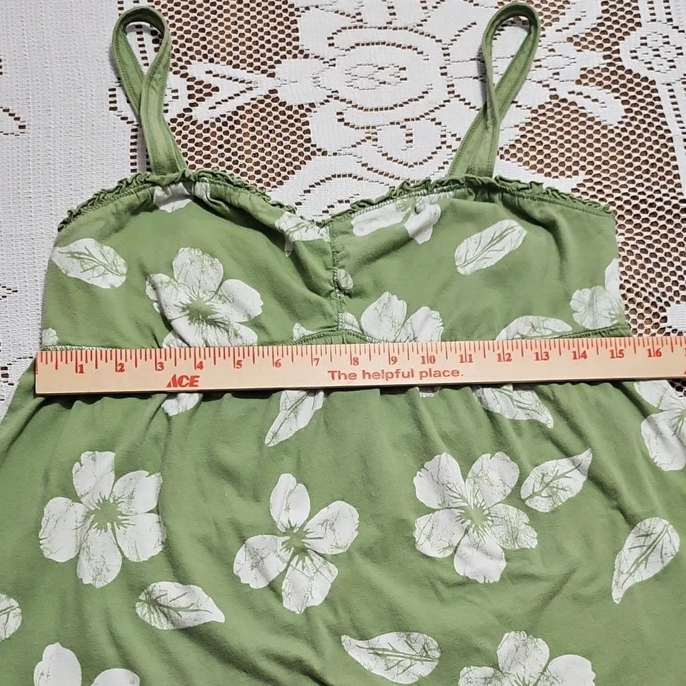 Maurices Olive Green Smocked Babydoll Top - Picture 5 of 9
